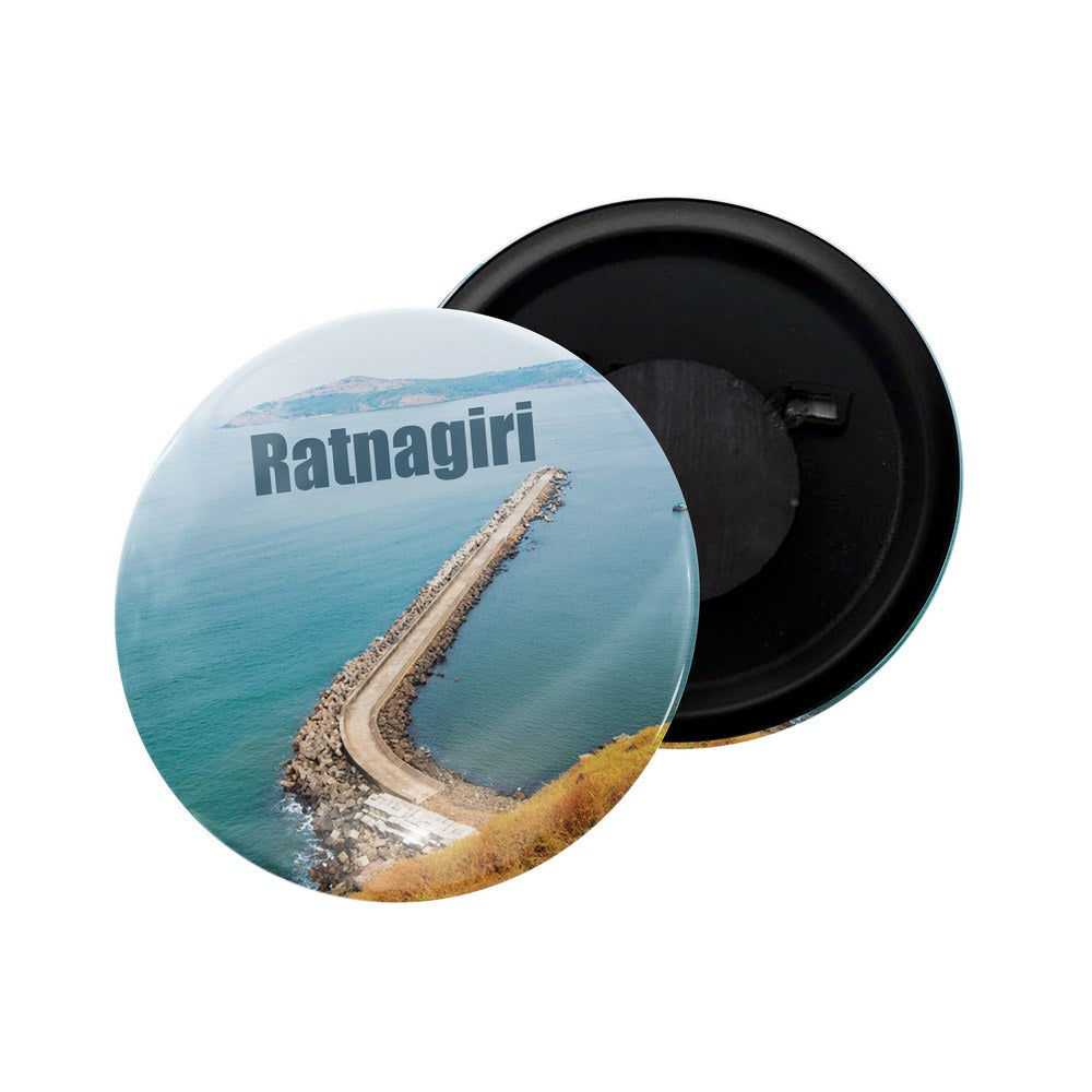 dhcrafts Fridge Magnet Multicolor Ratnagiri Maharashtra Glossy Finish Design Pack of 1 (58mm)